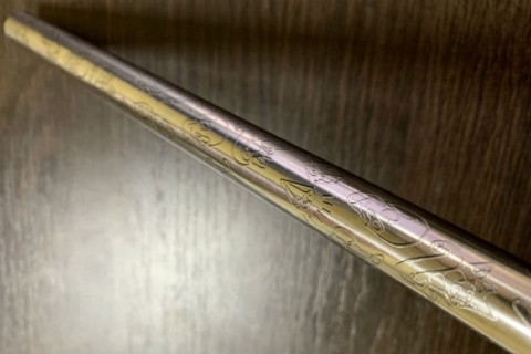 Лазерная резка и маркировка мундштука для кальяна из нержавеющей стали