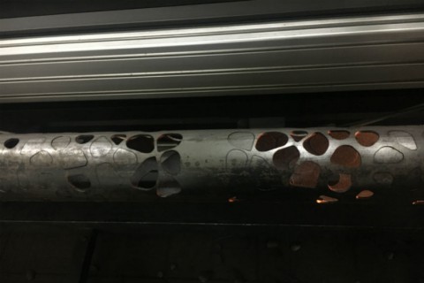 Лазерная резка труб из черной стали для изготовления декоративных светильников 15.01.2017-02